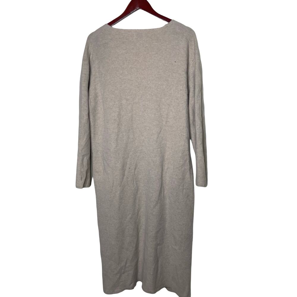 Anine Bing Jasni V-neck cardigan ivory cream long wool One Size - Picture 3 of 9